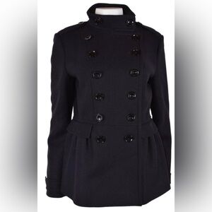 Excellent Condition Burberry Brit Adamsleigh Dark Grey Coat Size 12